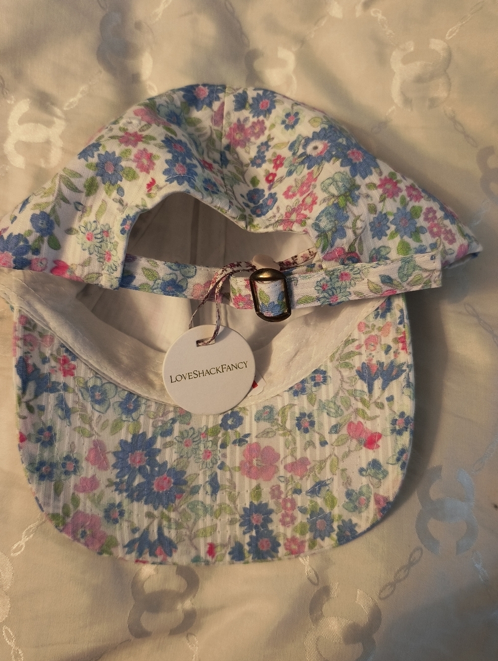 NWT LoveSackFancy Floral Hat Rare Sold Out Everywhere - Picture 6 of 6
